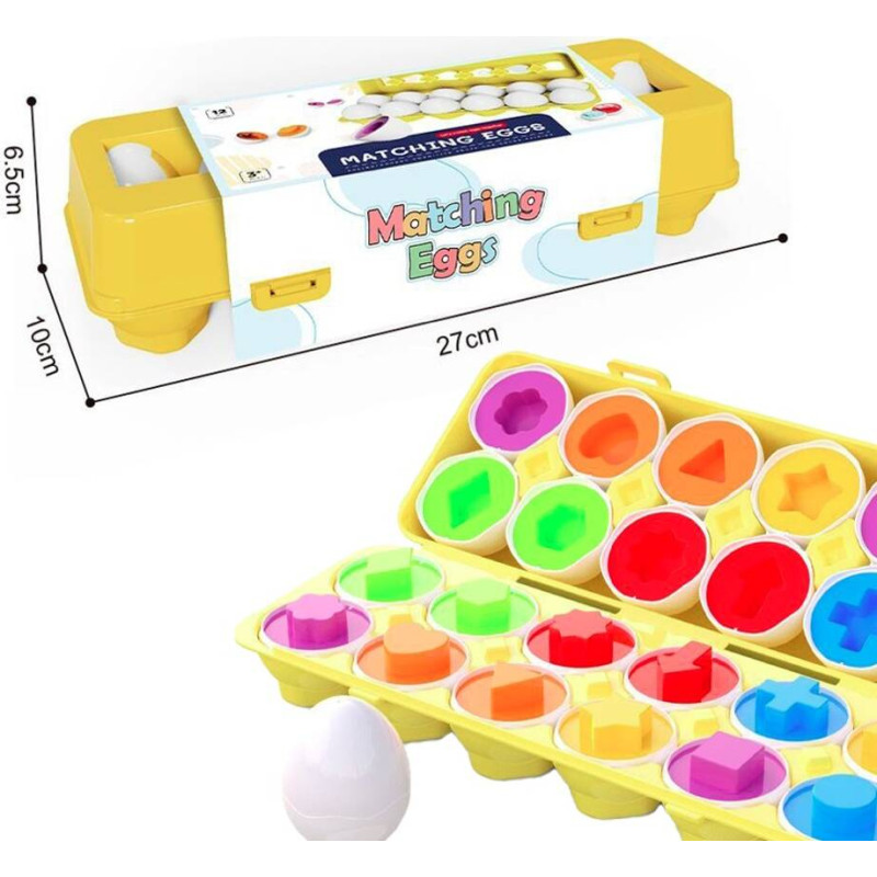 ASKATO Shape sorter Matching Eggs