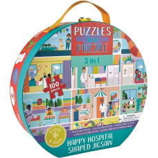 Floss & Rock Jigsaw 3 in 1, Happy Hospitals, 100 pcs.