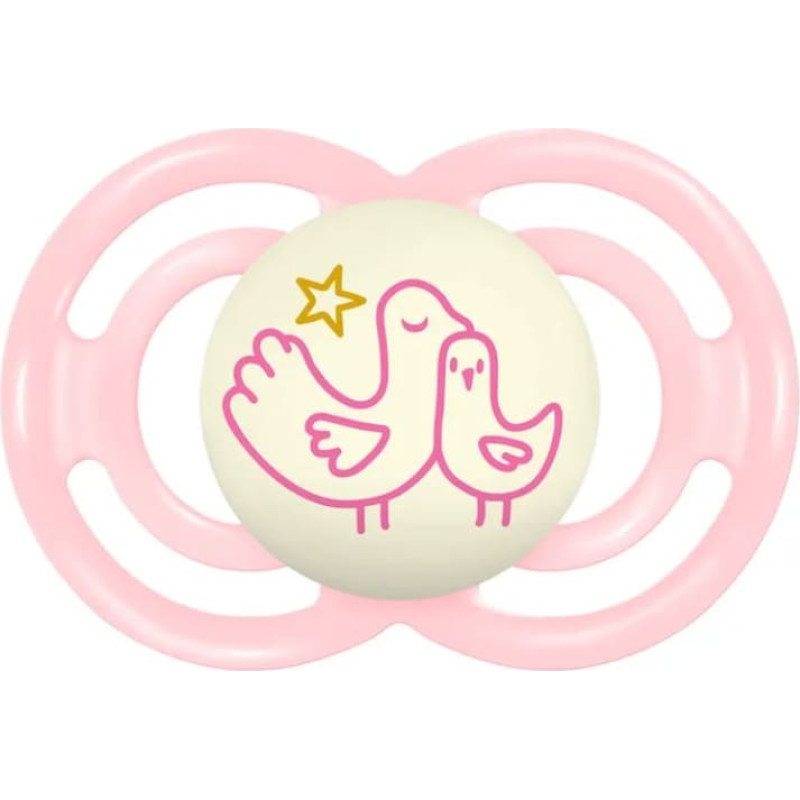 Mam Baby 1001 PACIFIER PERFECT NIGHT 16+ PLANET LOVE GIRL