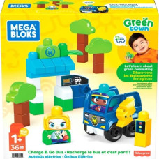 Mega Bloks Green Town & Go Bus Building Set