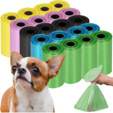 Springos Dog waste bags, Springos PA0253, 360 pcs, 20 rolls, colorful