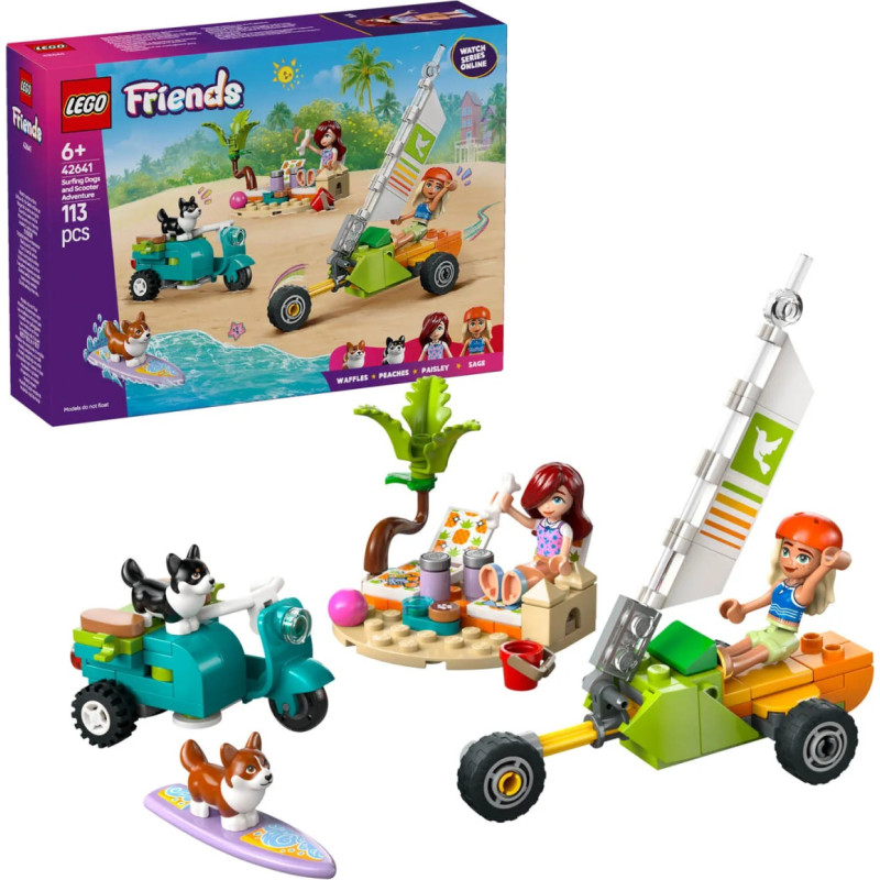 Lego Friends Przygoda Z Surfującymi Psami I Skuterem 42641