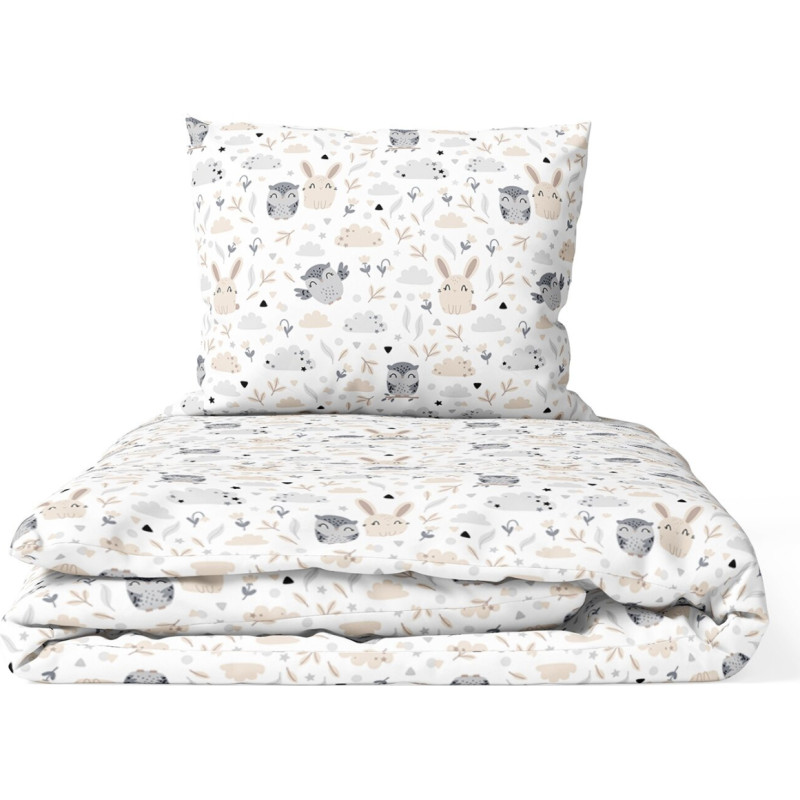 Ankras 2pcs bedding set 35/100 40/60 rabbit owl