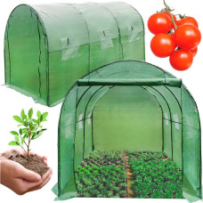 Foil Tunnel Garden Greenhouse for Vegetable Plants 3x2x2 m