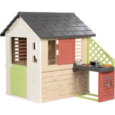 Smoby Nature playhouse with kitchen + 17 accessories