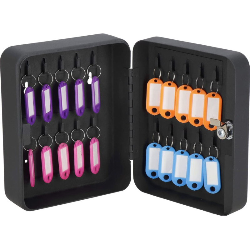 Springos Key storage box Springos HA5029 metal safe, black