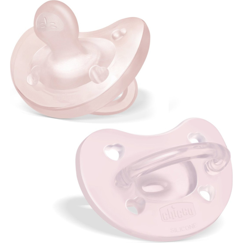 Chicco 00073086110000 Smoczek PF SOFT pink 16-36m 2 szt