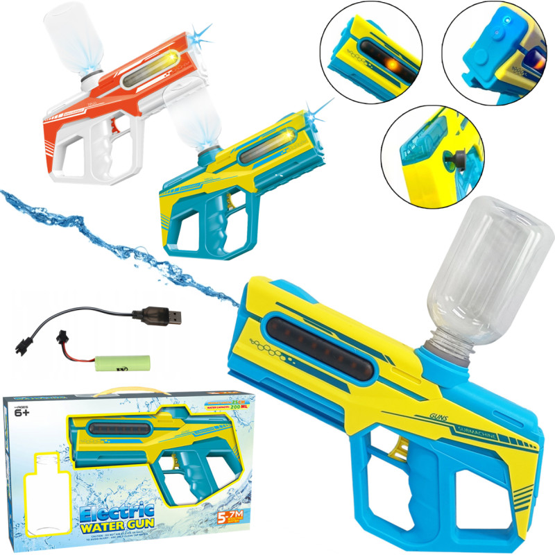 PISTOLET NA WODĘ NA BATERIE 2 KOLORY