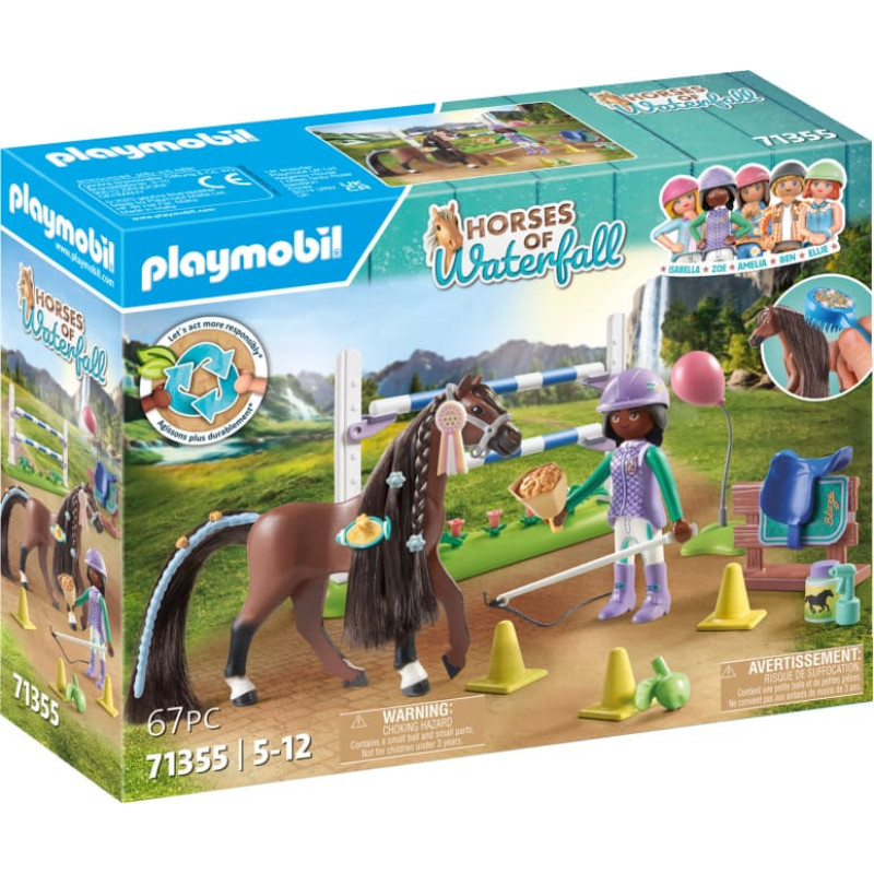 Playmobil WORLD OF HORSES Lēcienu arēna ar Zoju un Bleizu 71355