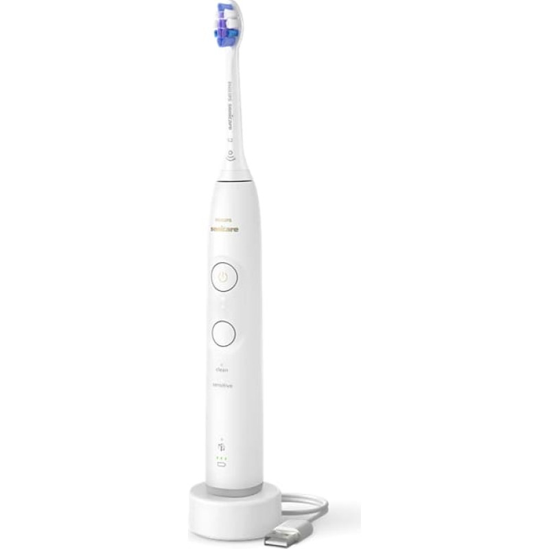 Philips 6100 Sonic elektriskā zobu birste, balta - HX7400/01