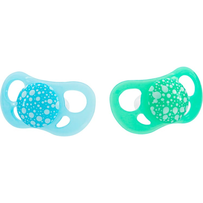 Twistshake 2x Pacifier 6+m Pastel Blue Green 78288