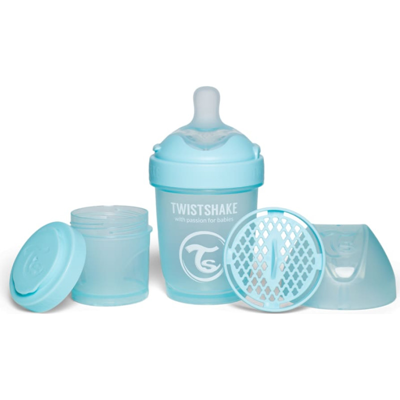 Twistshake Pro Double Anti-Colic Feeding Bottle 180ml Pastel Blue 79009