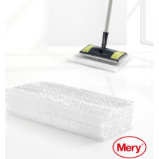 Mery Putekļu savāk&scaron;anas lupatiņas mikro&scaron;ķiedras 20 gab. grīdas birstei Dust Mop 29,5x21,5cm