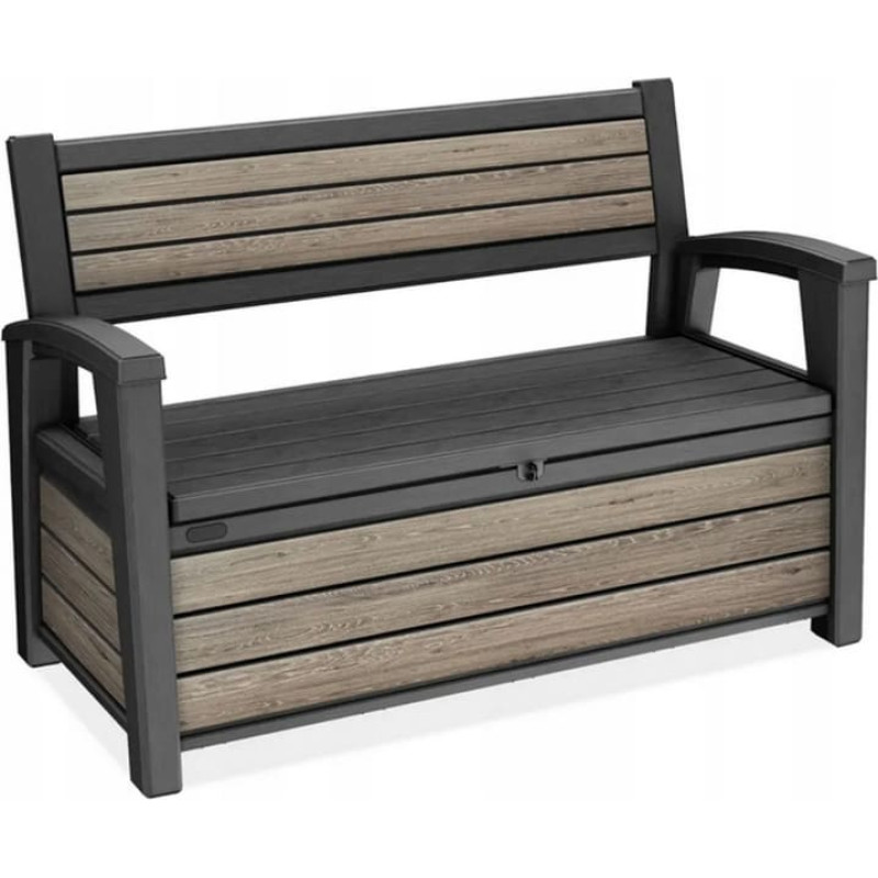 Keter storage bench Deco Garden Bench, 227 L, Ashwood brown