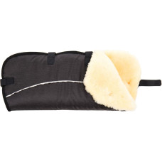 Fillikid “Cleveland” sheepskin hand muff, black