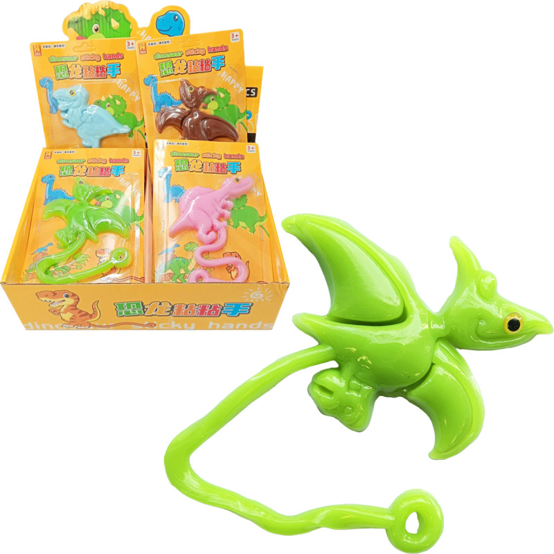 Gel dinosaur sticky hand, 3 designs