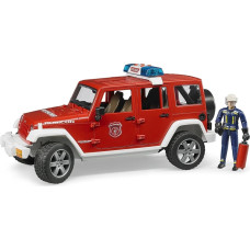 Bruder 1:16 Jeep Wrangler ugunsdzēsības dienesta automašīna ar ugunsdzēsēju, 02528