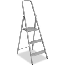 Springos Folding ladder Springos LD0098 multifunctional, height 123 cm, metal steps, 3 steps, up to 150 kg, home use