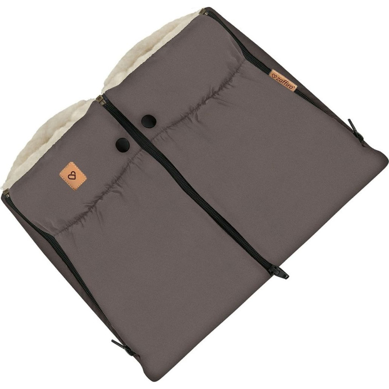 Two-parts hand muffs Nordico taupe