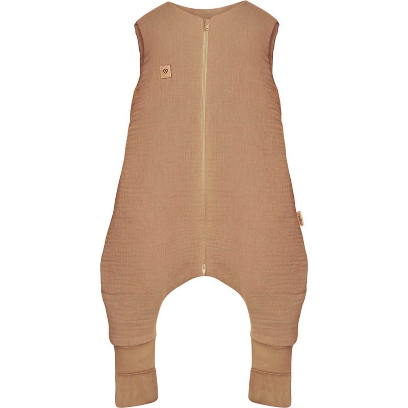Sleeping bag with legs muslin 2,5 TOG Malaga 1-2y toffee