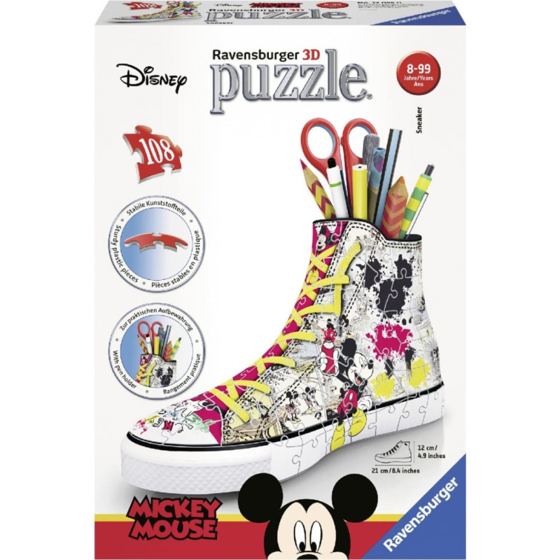 Ravensburger 3D puzzle sneaker pencil holder Mickey Mouse