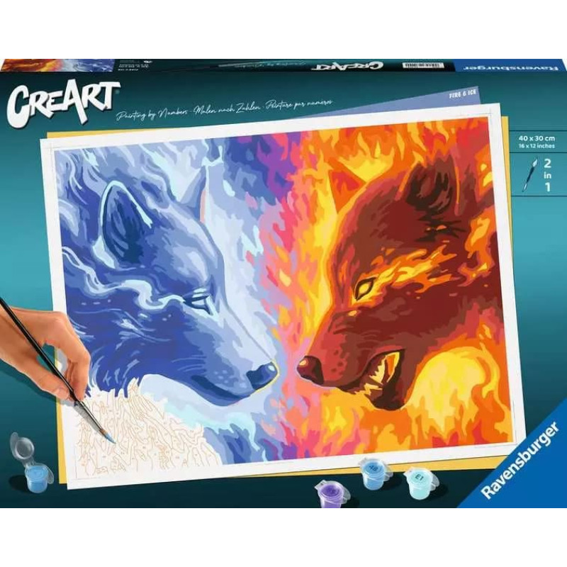 Ravensburger Paint by Numbers &ndash; CreArt: Fire & Ice