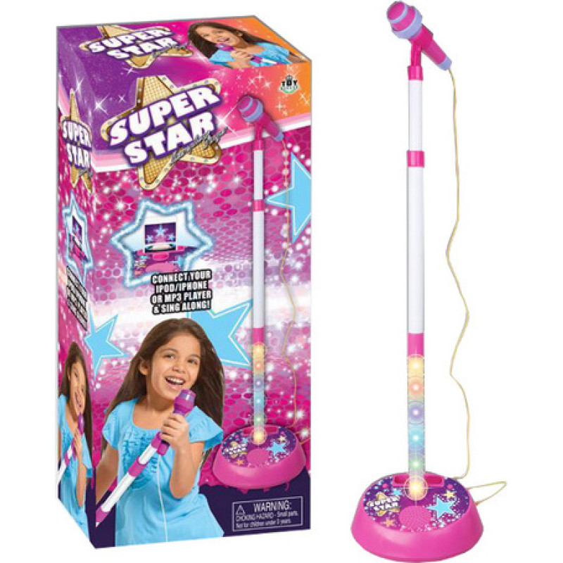 Mkid Mikrofons ar statīvu, ar skaņām, gaismām G8533