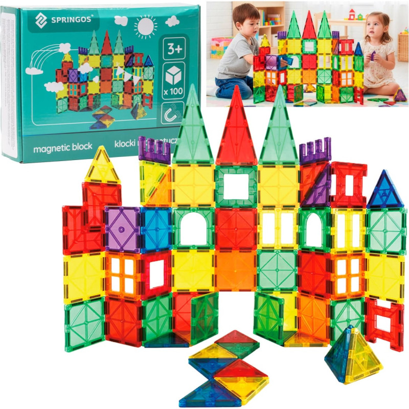 Springos Magnetic Building Set 100 Pieces Springos KG0048