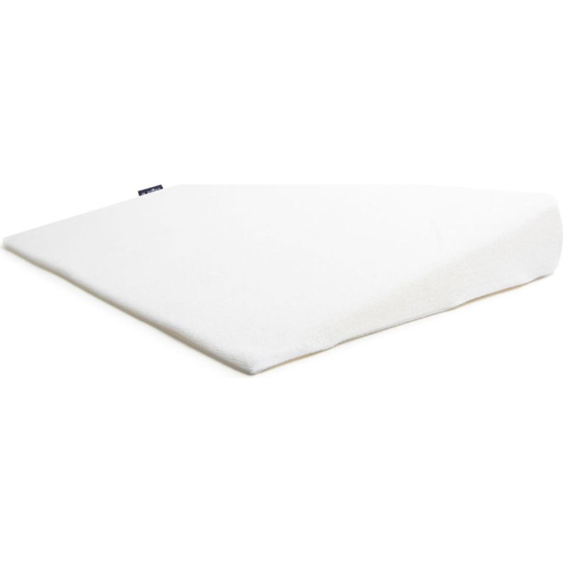 Wedge-shaped cotton pillow 38x37x7cm white