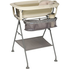 Twistshake luxury bath kit foldable baby bathtub with bath stand dar beige 79147