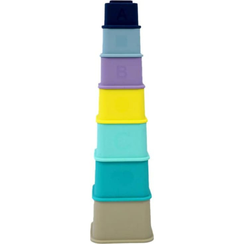 Bbl&uuml;v St&auml;ck multi-purpose, easy-to-clean silicone stacking blocks, set of 7