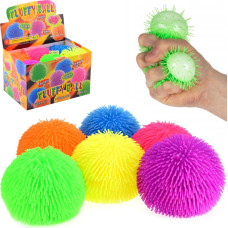 GNIOTEK GUMOWY PIŁKA JEŻYK ŚWIECĄCY