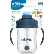Dr.browns TC91105 Kubek Pierwsza słomka 270ml granatowy +6m