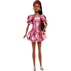 Barbie® Deluxe Fashionistas läikivroosas kleidis