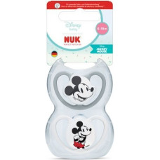 NUK 447863 SILICONE PACIFIER AIR 6-18 2PCS MICKEY 584455, 10176360