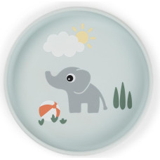 Done By Deer silicone Stick&Stay plate Playground Blue