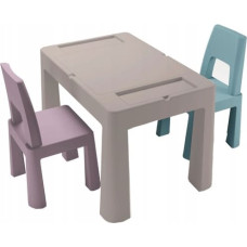 Tega Baby table and 2 chairs TEGGI MULTIFUN stone/heather/turquoise (TI-011-179)