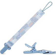 Baboo Textile pacifier holder Blue Haze, 0+ months