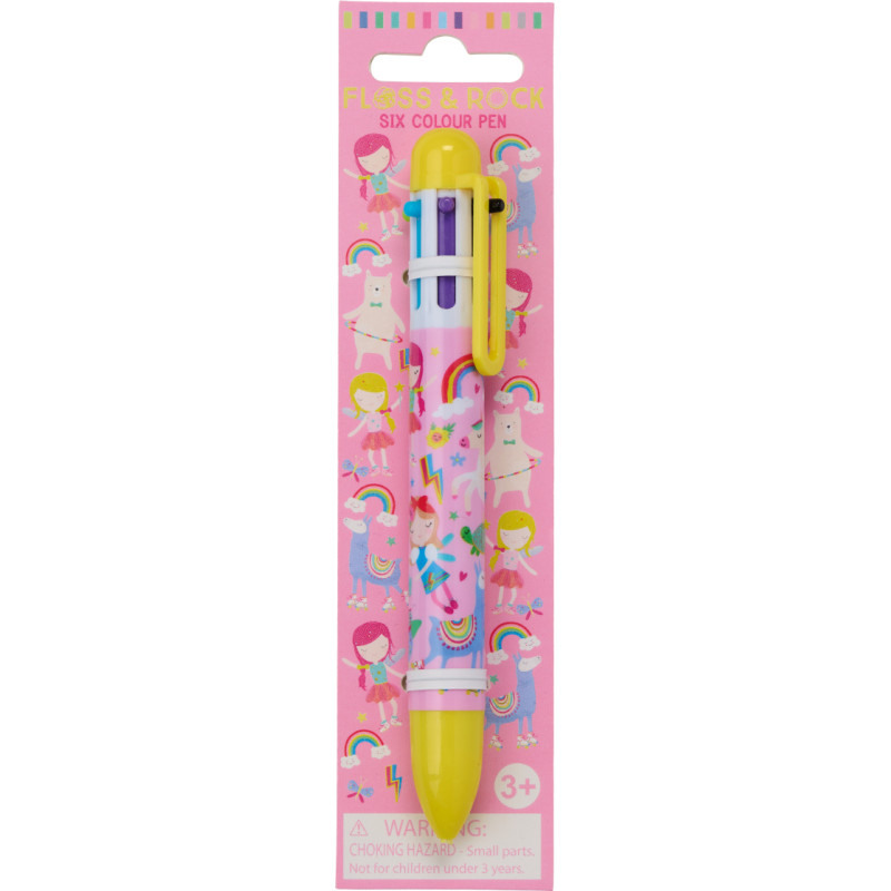 Floss & Rock Six Colour Pen, Rainbow Fairy