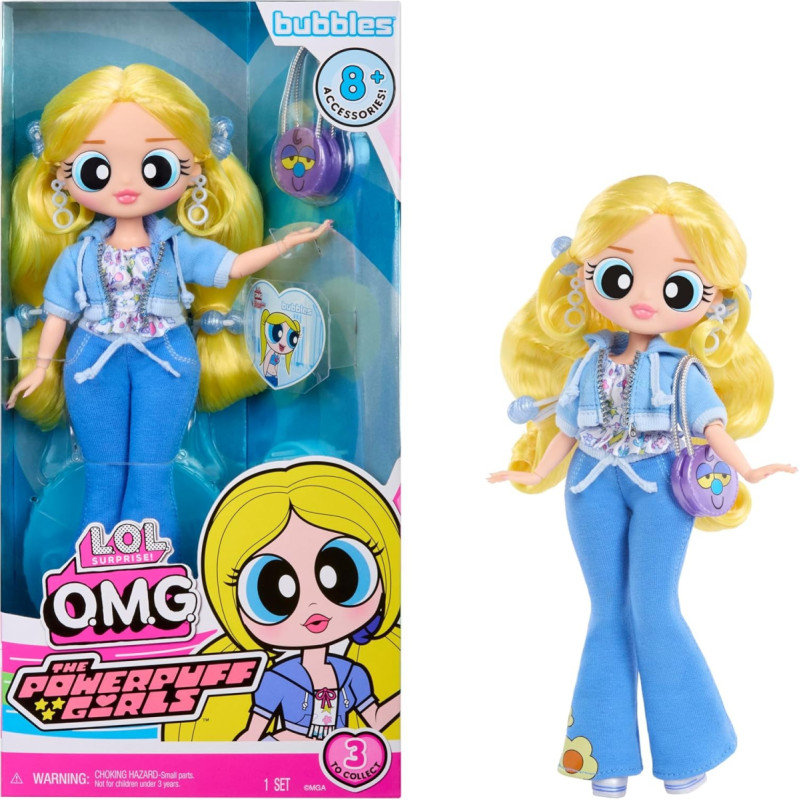 LOL L.O.L. Surprise OMG Powerpuff-Bubbles 542926-EUC