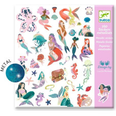 Djeco 160 stickers - Sparkly mermaids