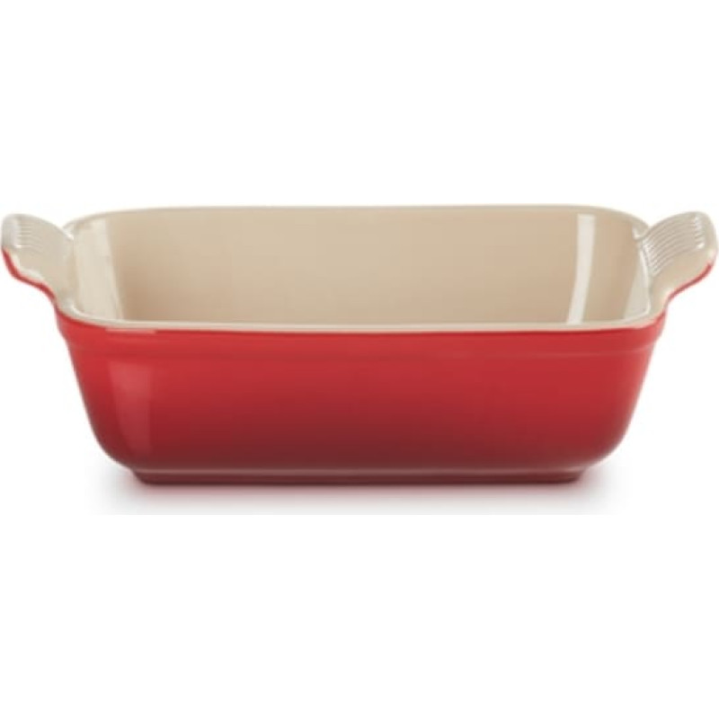 Le Creuset Cepamtrauks taisnstūra Heritage akmens masas 19x14cm / 1,1L sarkans