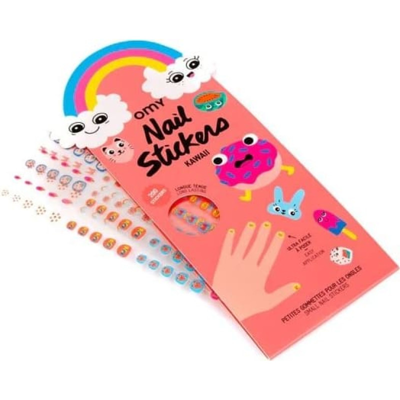 OMY Nail stickers for children KAWAII, 200 pcs