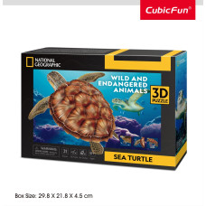 Cubic Fun CUBICFUN NATIONAL GEOGRAPHIC 3D puzzle Sea Turtle
