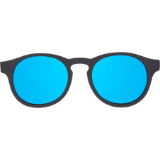 Babiators Polarised Keyhole &ldquo;Jet Black&rdquo; sunglasses with mirrored lenses, 3&ndash;5 years