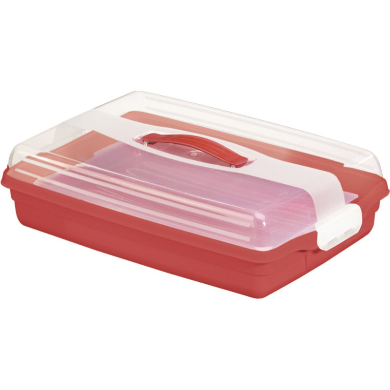 Curver Kūkas transportē&scaron;anas kaste taisnstūra 45x29,5x11,1cm sarkana