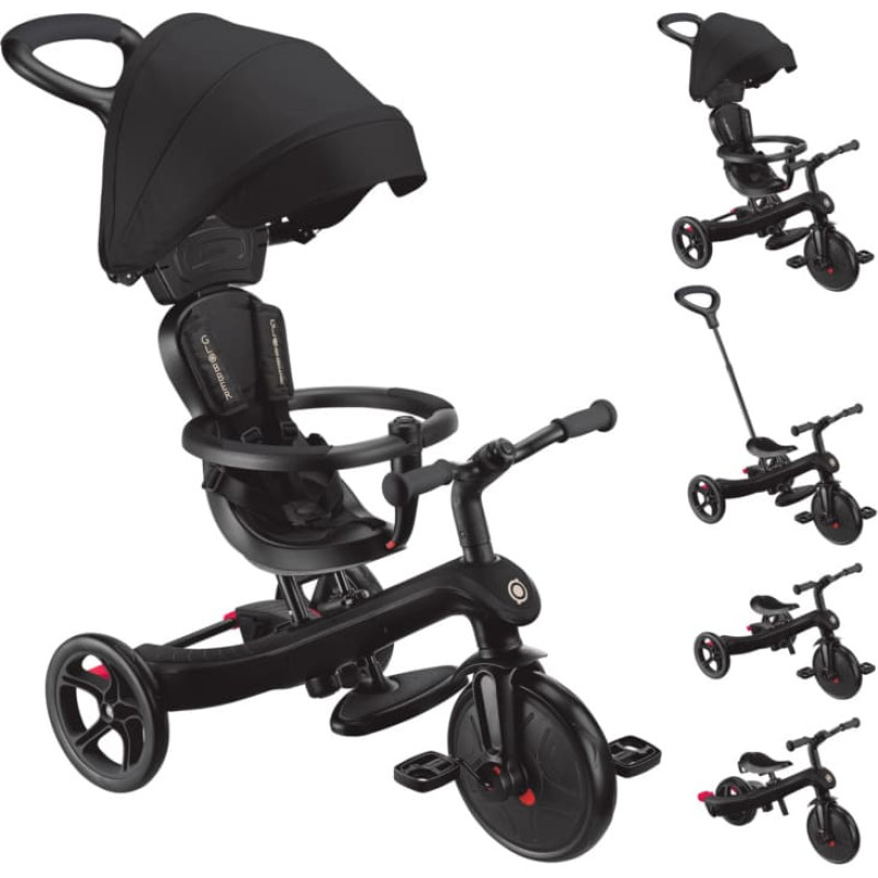 Globber tricycle Explorer Trike 4in1, black, 634-120