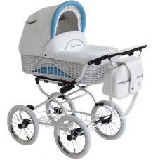 Baby Fashion SCARLETT Universal stroller 2in1, BW-3 White-Blue