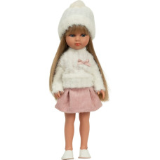 Arias doll Carlota in a fluffy sweater, 36 cm
