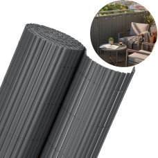 Springos PVC cover masking 500x100 cm mat for balcony, terrace, fence, dark gray